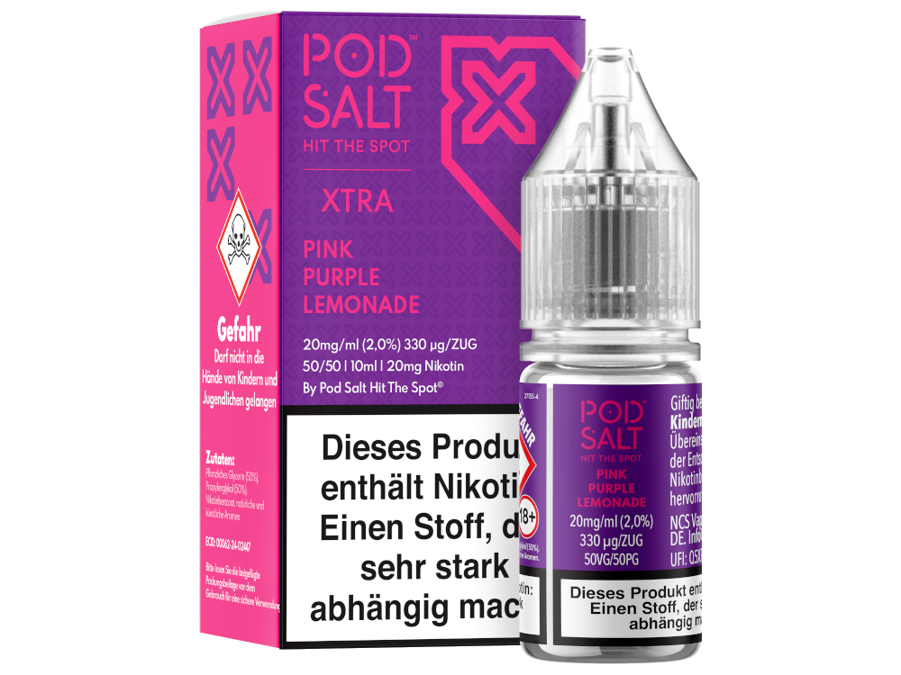 Pod Salt X - Nikotinsalz Liquid  - Pink Purple Lemonade