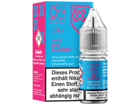 Pod Salt X - Nikotinsalz Liquid  - Sour Blue Raspberry
