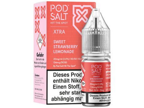 Pod Salt X - Nikotinsalz Liquid  - Sweet Strawberry Lemonade