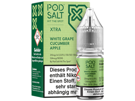 Pod Salt X - Nikotinsalz Liquid  - White Grape Cucumber Apple