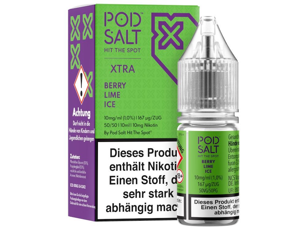 Pod Salt X - Nikotinsalz Liquid - Berry Lime Ice - POD SALT X