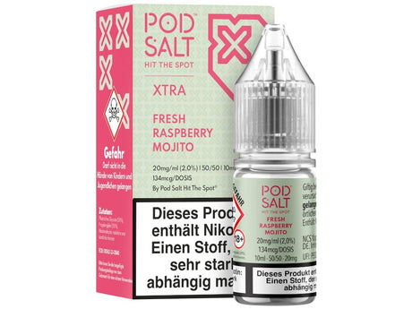 Pod Salt X - Nikotinsalz Liquid - Fresh Raspberry Mojito - POD SALT X