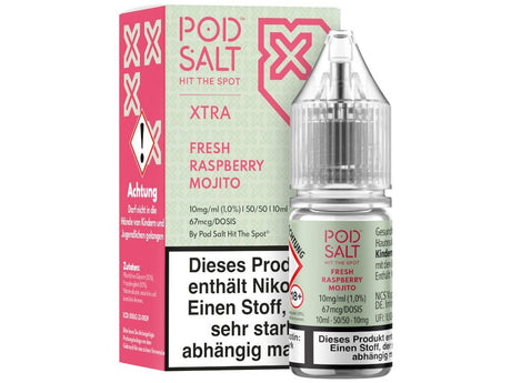 Pod Salt X - Nikotinsalz Liquid - Fresh Raspberry Mojito - POD SALT X