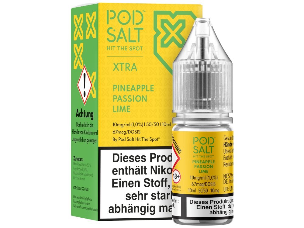 Pod Salt X - Nikotinsalz Liquid - Pineapple Passion Lime - POD SALT X