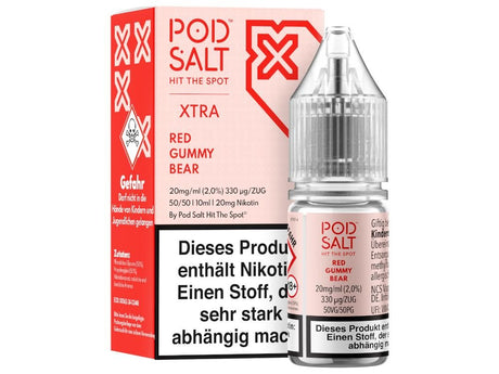 Pod Salt X - Nikotinsalz Liquid - Red Gummy Bear - POD SALT X