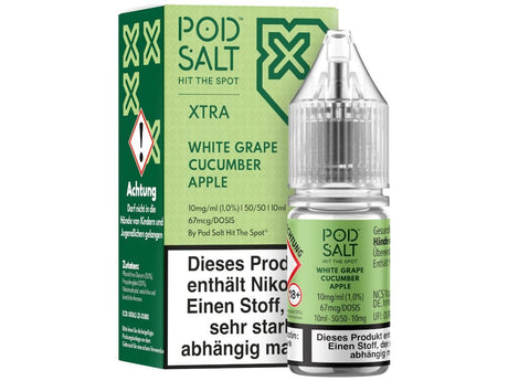 Pod Salt X - Nikotinsalz Liquid - White Grape Cucumber Apple - POD SALT X