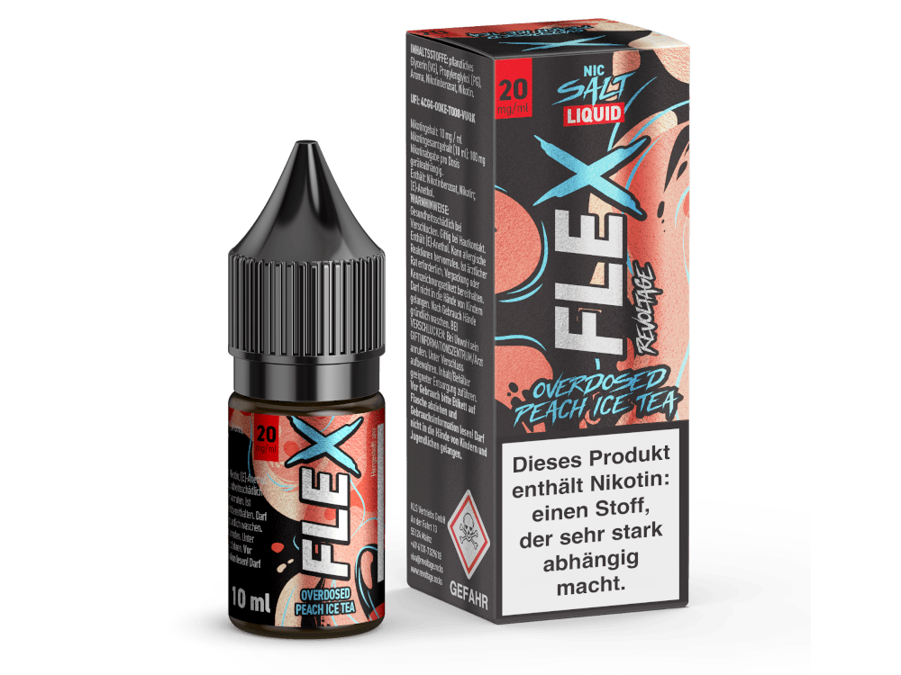 Revoltage - FLEX Nikotinsalz Liquid - Peach Ice Tea - REVOLTAGE