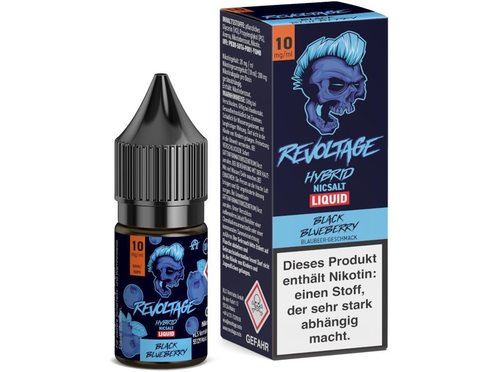 Revoltage - Hybrid Nikotinsalz Liquid - Black Blueberry - REVOLTAGE