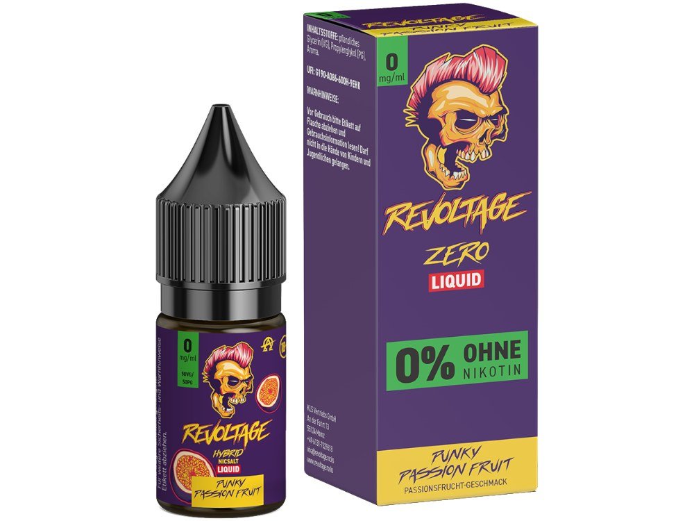 Revoltage - Hybrid Nikotinsalz Liquid - Punky Passion Fruit - REVOLTAGE