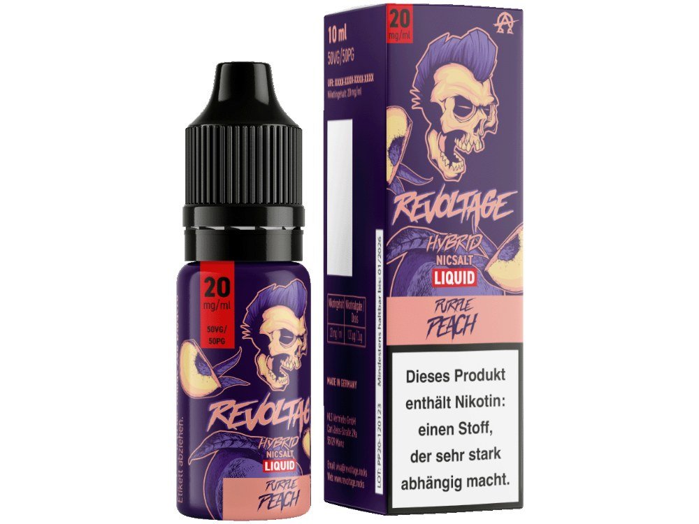 Revoltage - Hybrid Nikotinsalz Liquid - Purple Peach - REVOLTAGE