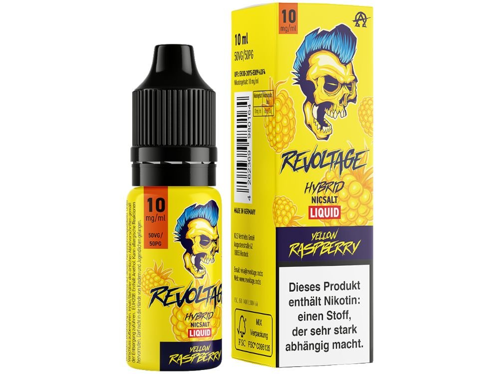 Revoltage - Hybrid Nikotinsalz Liquid - Yellow Raspberry - REVOLTAGE