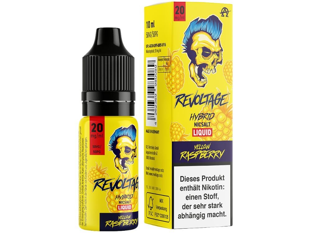 Revoltage - Hybrid Nikotinsalz Liquid - Yellow Raspberry - REVOLTAGE