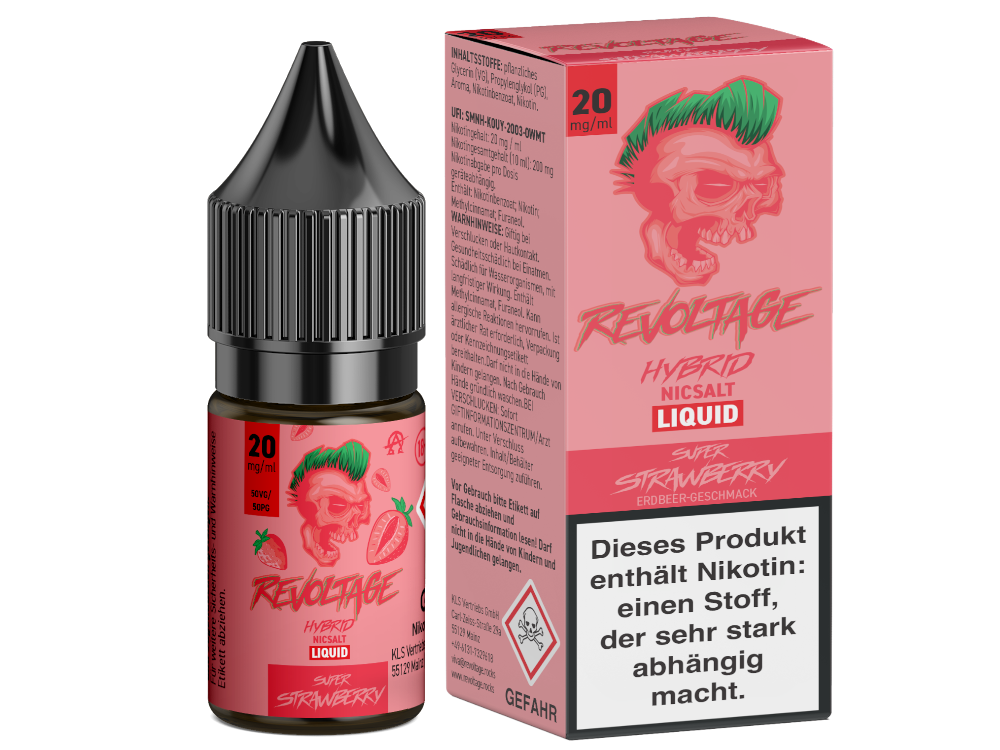 Revoltage - Hybrid Nikotinsalz Liquid - Super Strawberry