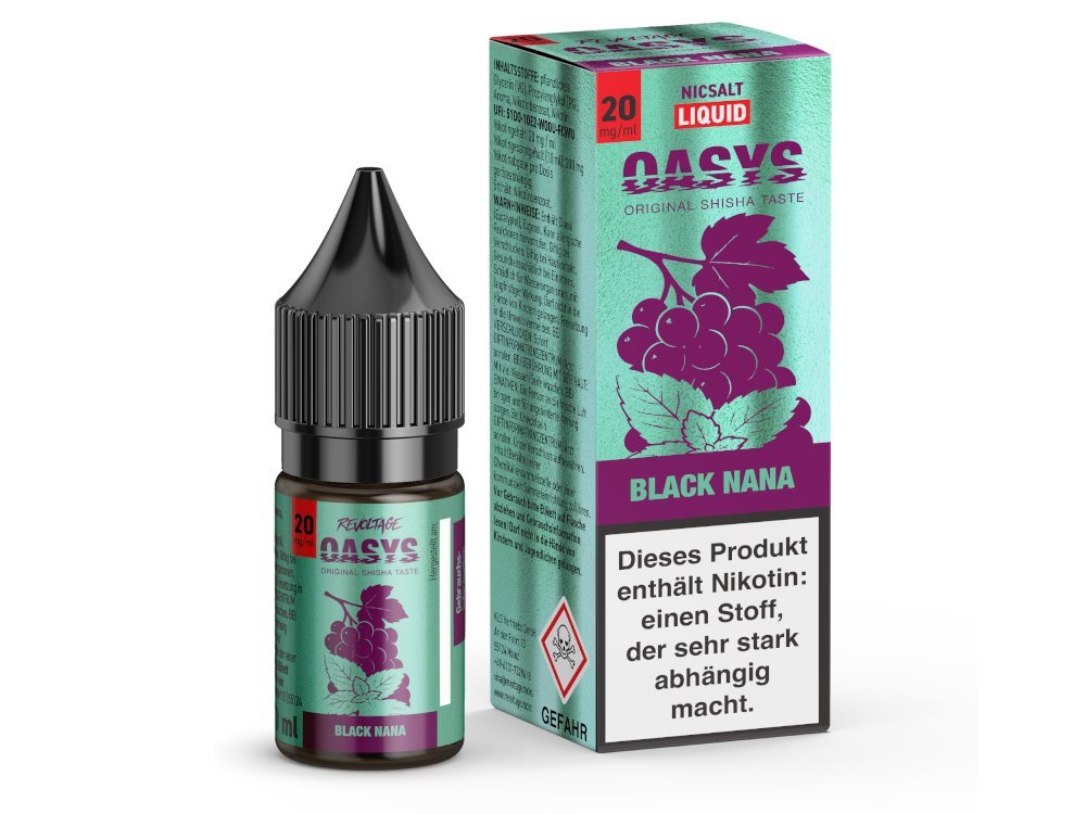 Revoltage - OASYS - Hybrid Nikotinsalz Liquid - Black Nana - REVOLTAGE