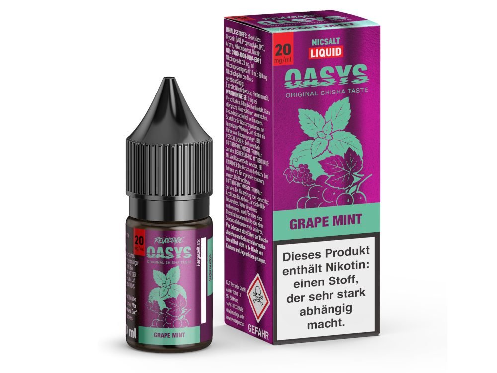Revoltage - OASYS - Hybrid Nikotinsalz Liquid - Grape Mint - REVOLTAGE