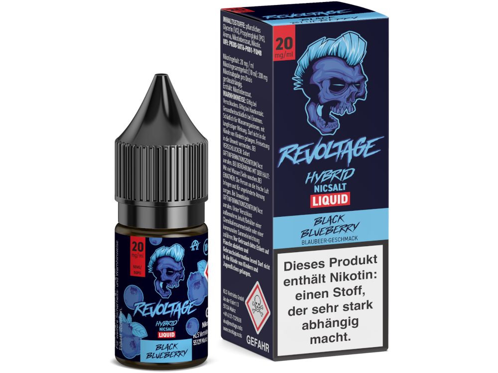 Revoltage - Hybrid Nikotinsalz Liquid - Black Blueberry