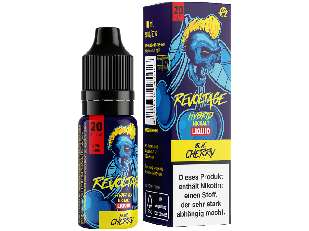 Revoltage - Hybrid Nikotinsalz Liquid - Blue Cherry