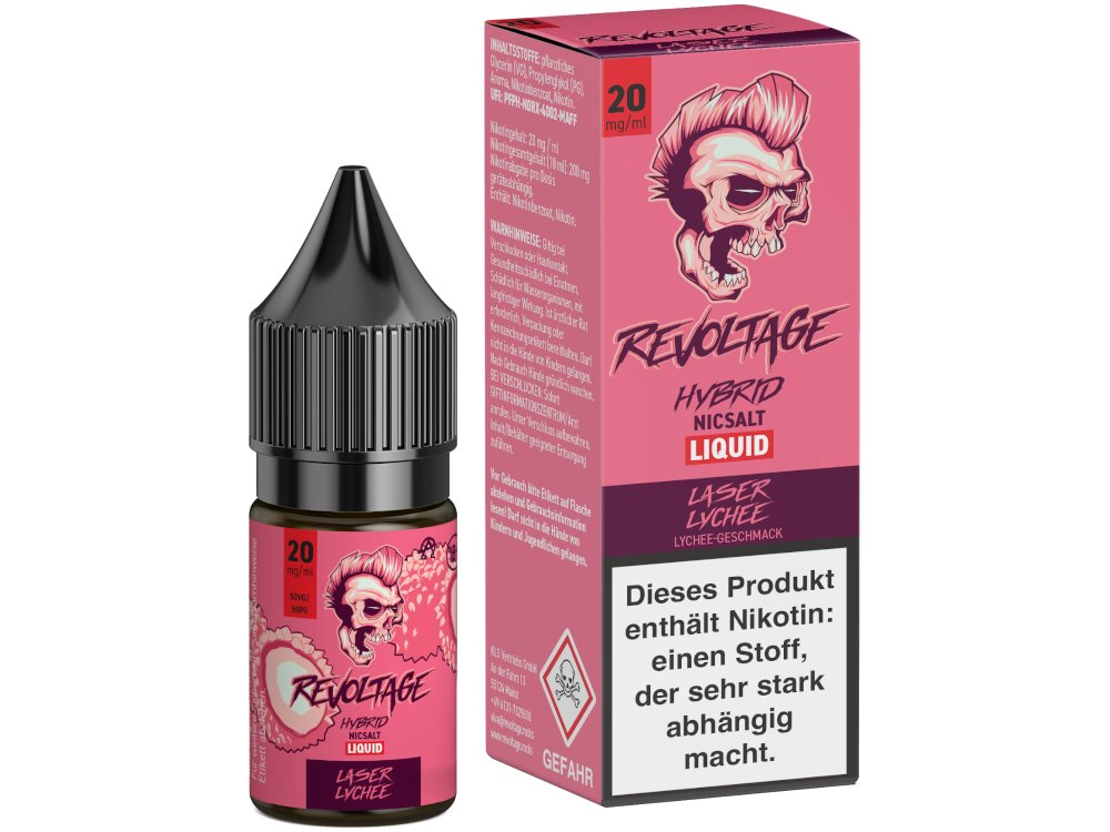 Revoltage - Hybrid Nikotinsalz Liquid - Laser Lychee