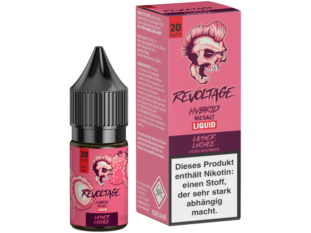 Revoltage - Hybrid Nikotinsalz Liquid - Laser Lychee