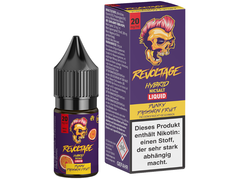 Revoltage - Hybrid Nikotinsalz Liquid - Punky Passion Fruit