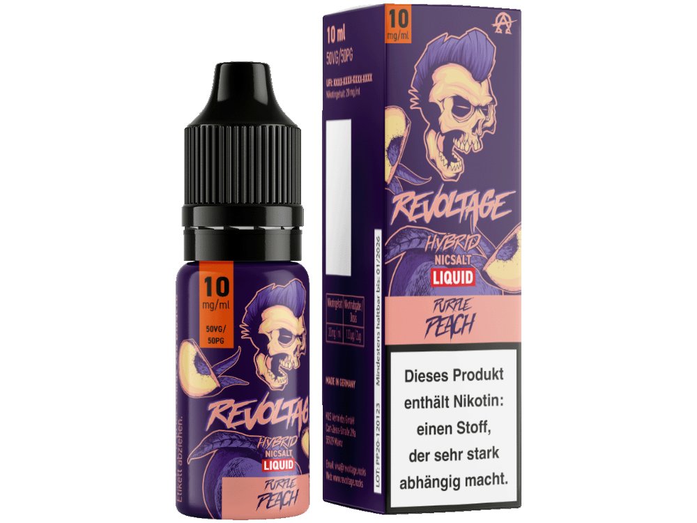 Revoltage - Hybrid Nikotinsalz Liquid - Purple Peach