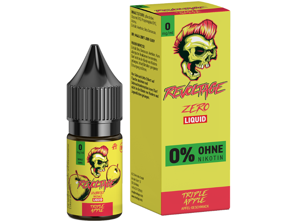 Revoltage - Hybrid Nikotinsalz Liquid - Tripple Apple