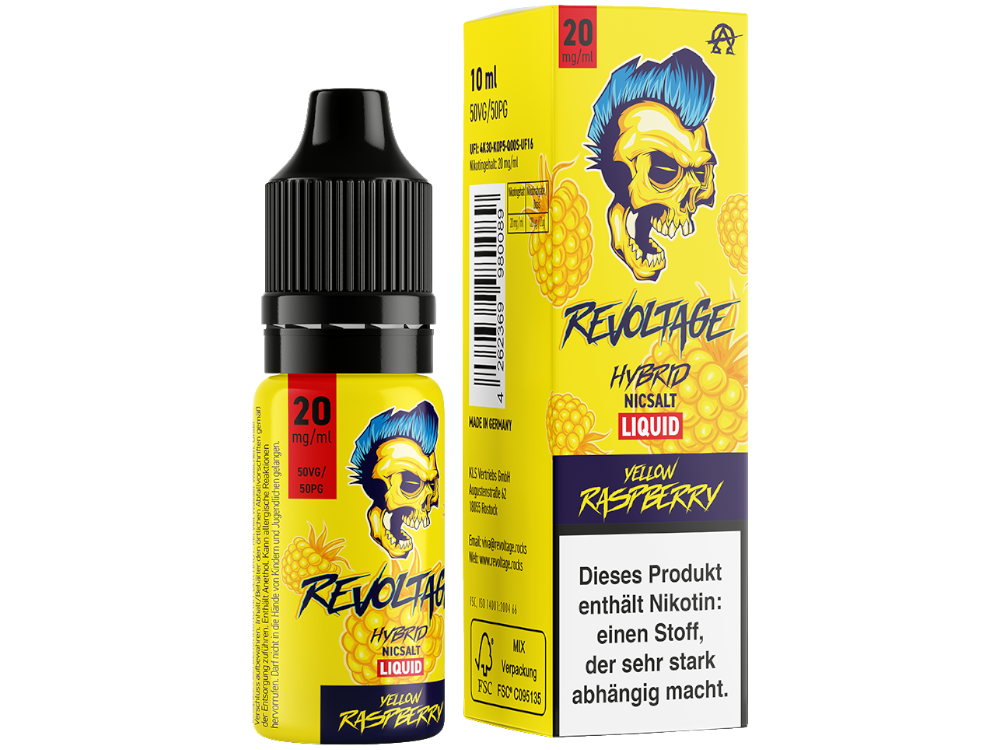 Revoltage - Hybrid Nikotinsalz Liquid - Yellow Raspberry