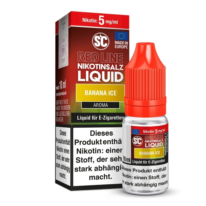 SC - Red Line - Banana Ice - Nikotinsalz Liquid - SC LIQUID