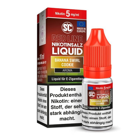 SC - Red Line - Banana Swirl Cookie - Nikotinsalz Liquid - SC LIQUID