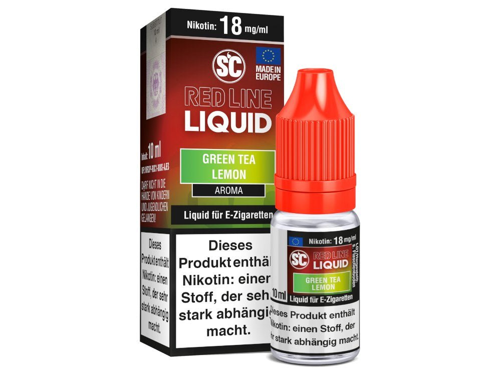 SC - Red Line Nikotin - Green Tea Lemon - SC LIQUID