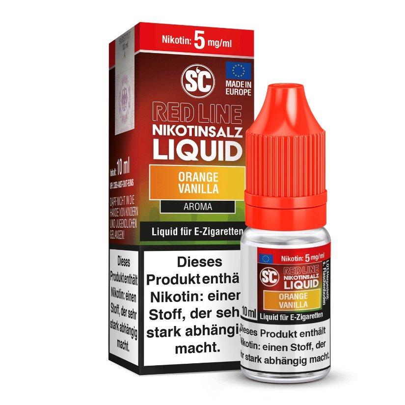 SC - Red Line - Orange Vanilla - Nikotinsalz Liquid - SC LIQUID