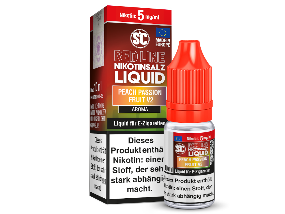 SC - Red Line - Peach Passion Fruit V2 - Nikotinsalz Liquid