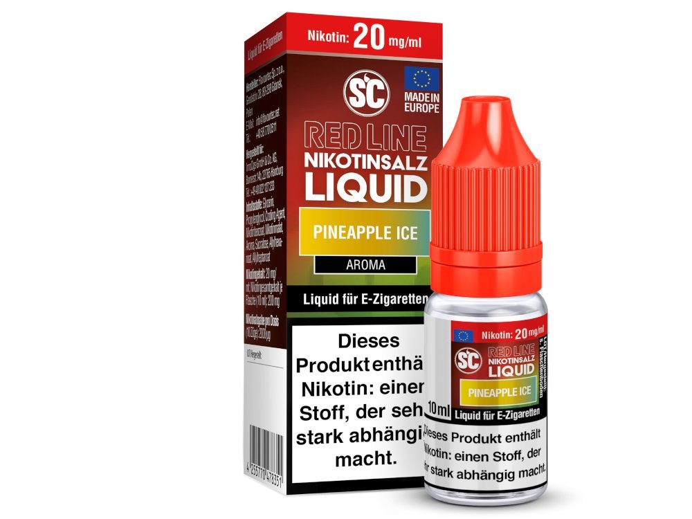 SC - Red Line - Pineapple Ice - Nikotinsalz Liquid - SC LIQUID
