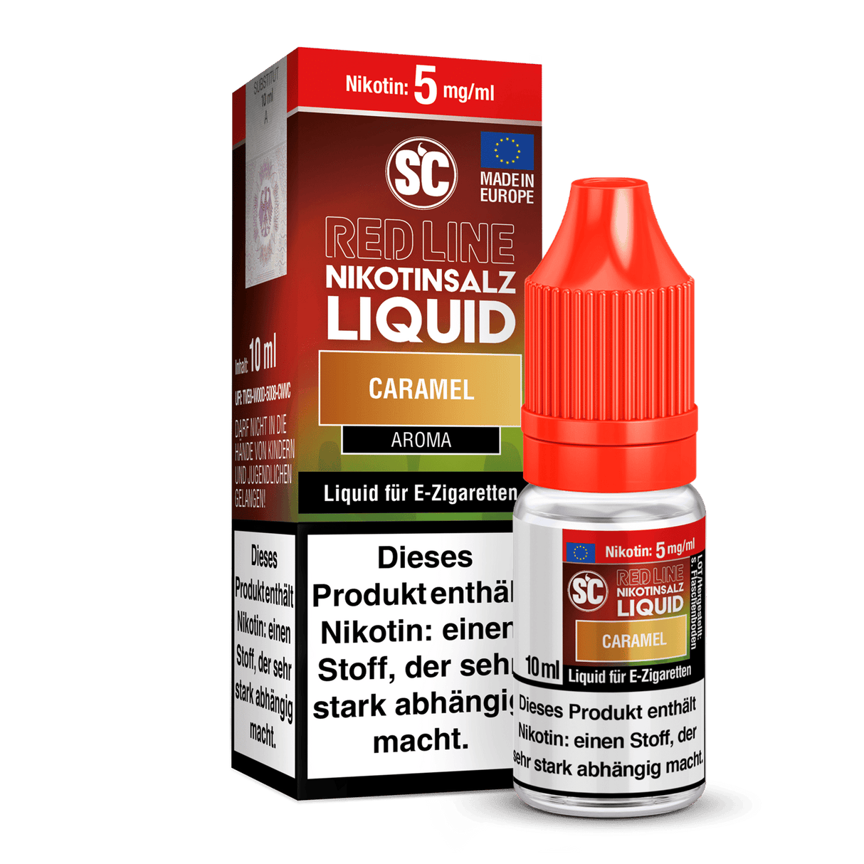 SC - Red Line - Caramel - Nikotinsalz Liquid