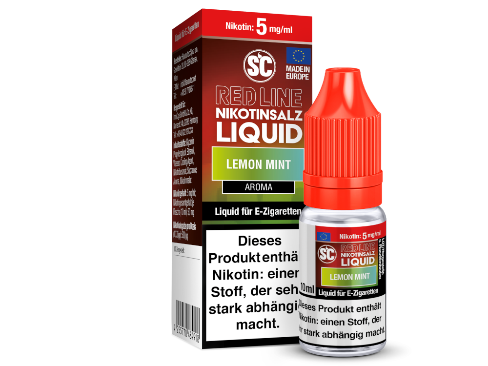 SC - Red Line - Lemon Mint - Nikotinsalz Liquid