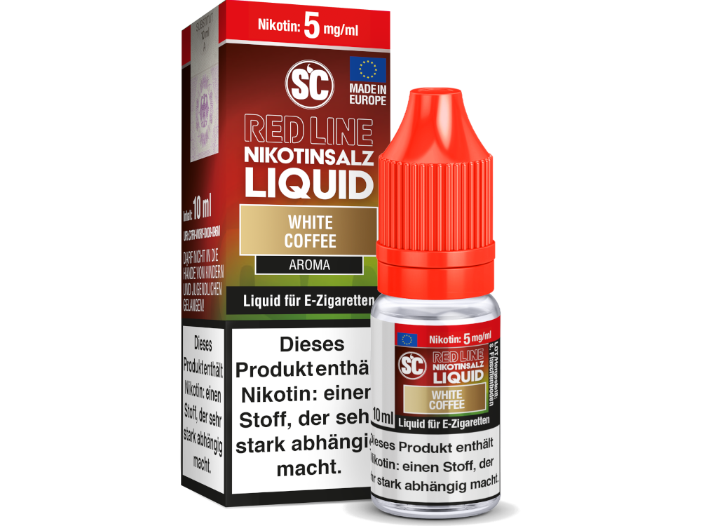 SC - Red Line - White Coffee - Nikotinsalz Liquid