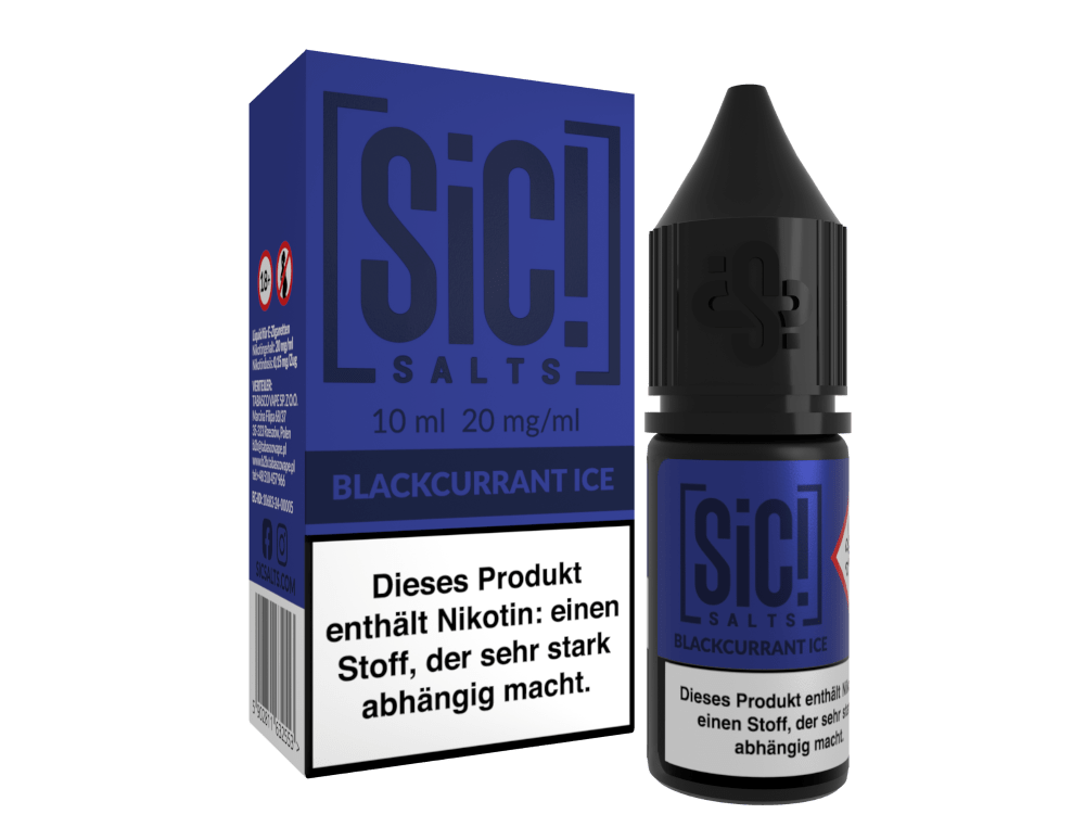 SiC! Salts - Nikotinsalz Liquid - Blackcurrant Ice - SIC! SALTS