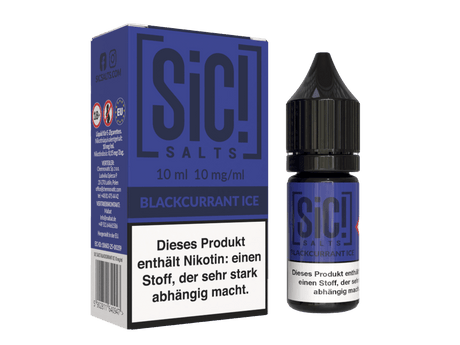 SiC! Salts - Nikotinsalz Liquid - Blackcurrant Ice - SIC! SALTS