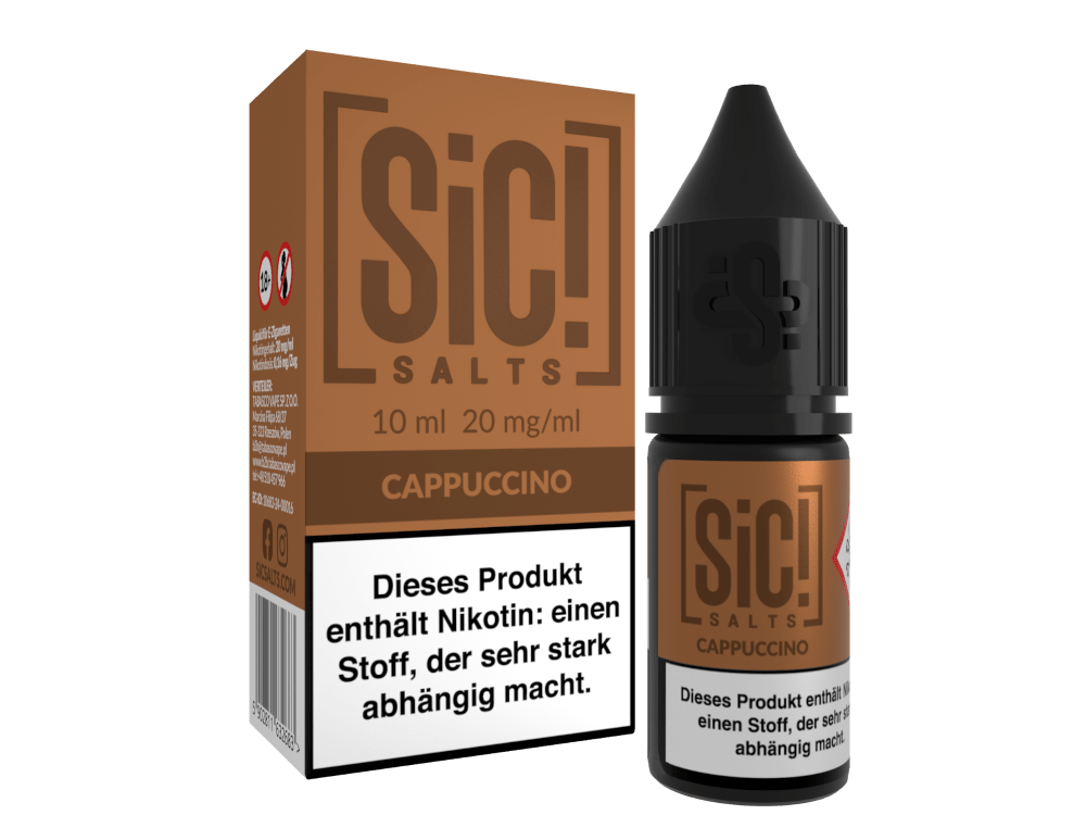 SiC! Salts - Nikotinsalz Liquid - Cappuccino - SIC! SALTS