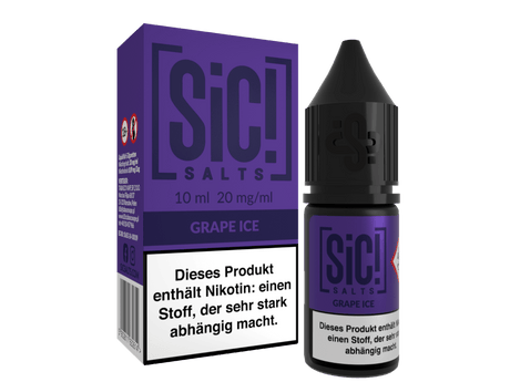 SiC! Salts - Nikotinsalz Liquid - Grape Ice - SIC! SALTS