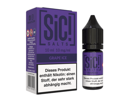SiC! Salts - Nikotinsalz Liquid - Grape Ice - SIC! SALTS