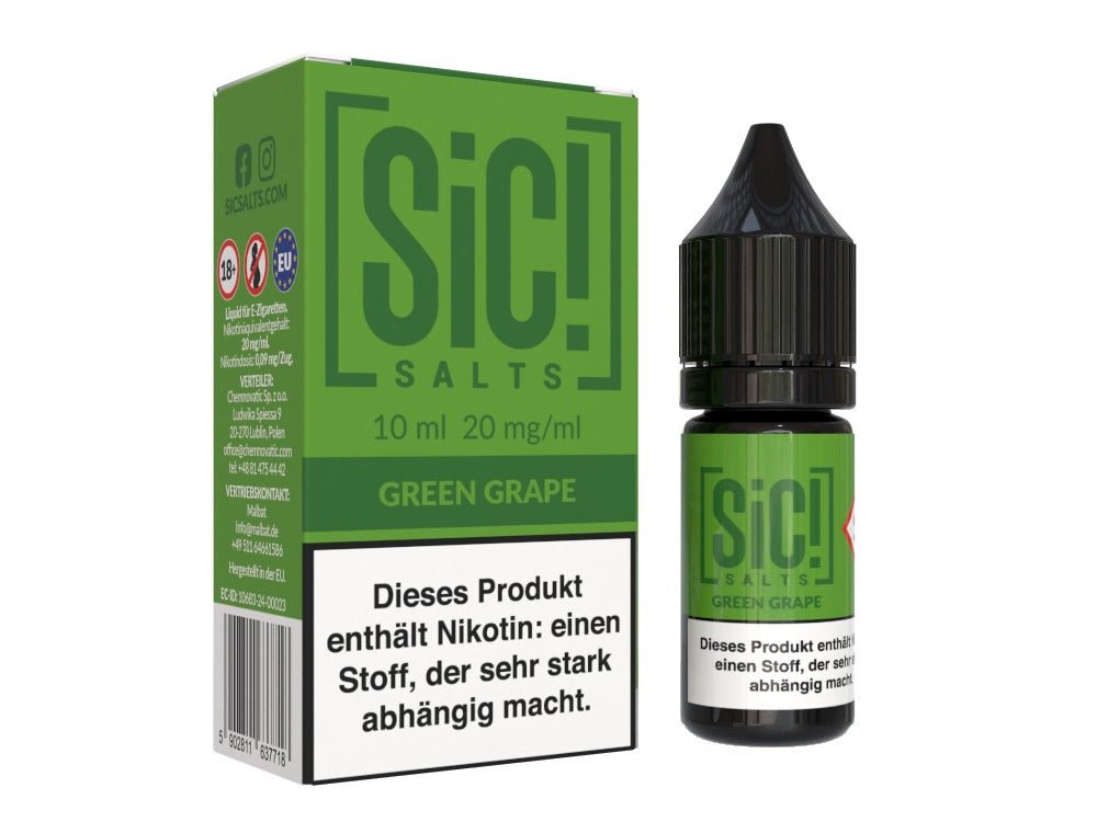 SiC! Salts - Nikotinsalz Liquid - Green Grape - SIC! SALTS