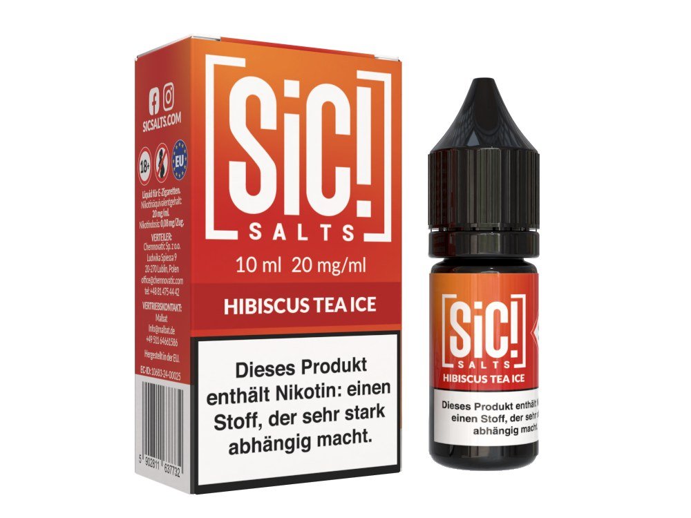 SiC! Salts - Nikotinsalz Liquid - Hibiscus Tea Ice - SIC! SALTS