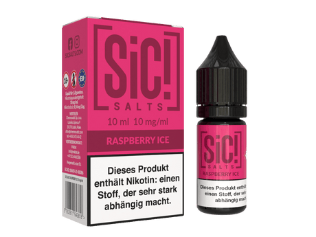 SiC! Salts - Nikotinsalz Liquid - Raspberry Ice - SIC! SALTS