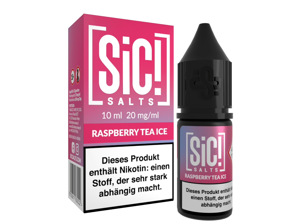 SiC! Salts - Nikotinsalz Liquid - Raspberry Tea Ice - SIC! SALTS