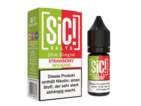 SiC! Salts - Nikotinsalz Liquid - Strawberry Rhubarb - SIC! SALTS