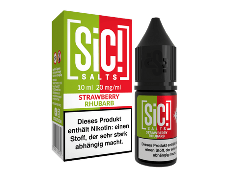 SiC! Salts - Nikotinsalz Liquid - Strawberry Rhubarb - SIC! SALTS