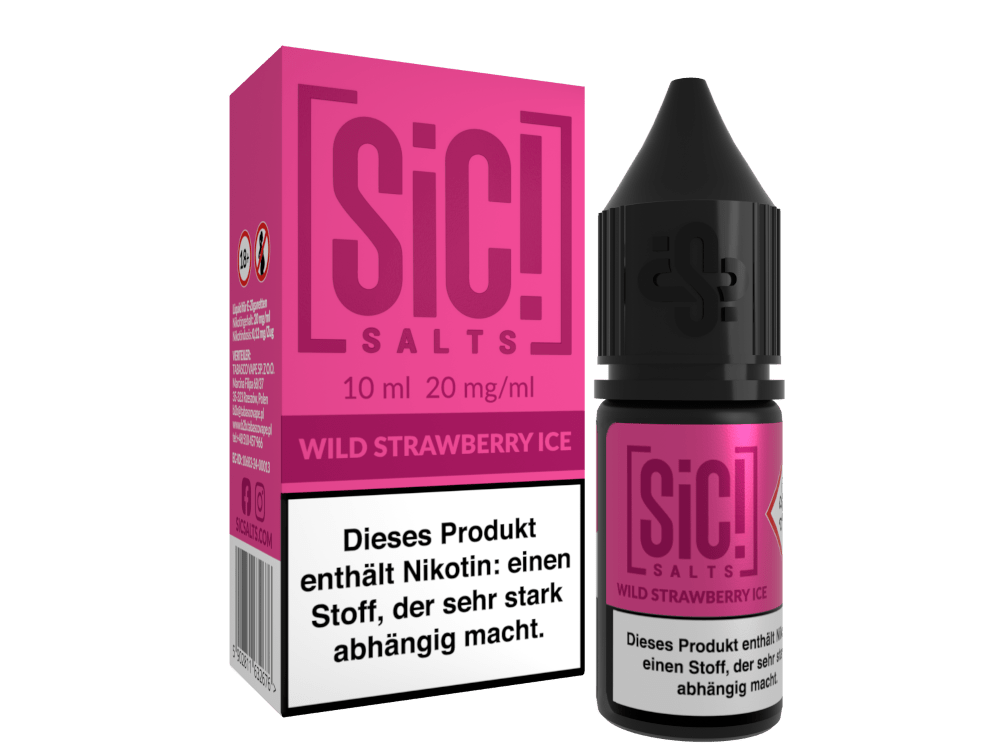 SiC! Salts - Nikotinsalz Liquid - Wild Strawberry Ice - SIC! SALTS