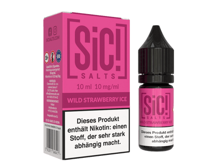 SiC! Salts - Nikotinsalz Liquid - Wild Strawberry Ice - SIC! SALTS