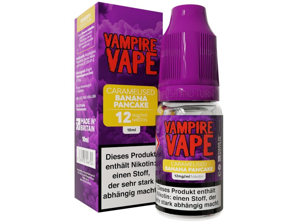 Vampire Vape - Dessert Collection - E - Zigaretten Liquid - Caramelised Banana Pancake - VAMPIRE VAPE